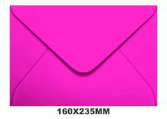 ENV.CONVITE 160X235 C/100 80G ROSA CHOQ