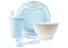 KIT ALIMENTACAO INFANTIL CAJOVIL AZUL CL