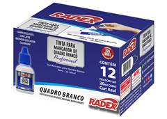 TINTA MARCADOR QD BR RADEX 20ML AZ C/12