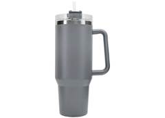 COPO TERMICO COM TAMPA 1200ML CINZA GL359