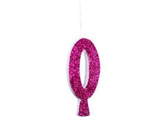 VELA ANIVERSARIO N°0 GLITTER PINK C/1
