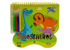 LIVRO COLORINDO AVENTURA C/DINOSSAUROS