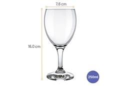 JOGO TACA P/VINHO WINDSO250ML C/12 NADIR