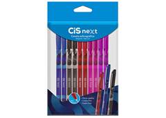 CANETA ESF. NEXT COLORS 0.7MM C/10 SORT