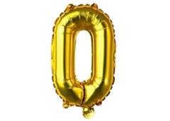 BALAO METALIZADO 0 DOURADO C/1 35X23CM