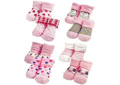 KIT 2 PARES DE MEIAS ESTAMPADAS MENINA