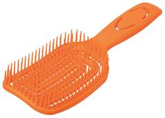 ESCOVA DE CABELO QUADRADA RICCA WET E DRY LARANJA