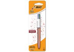 CANETA ESFEROGRAFICA BIC COM 4 CORES METALIC ROSE GOLD