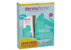 SABONETE LIQUIDO INTIMO DERMAFEME 200ML FRESH COM 2
