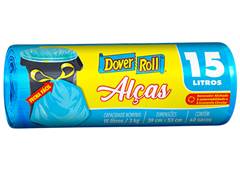 SACO LIXO ROLO 15L DOVER-ROL COM ALCA COM 40 UNIDADES