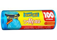 SACO LIXO ROLO 1000L DOVER-ROL COM ALCA COM 10 UNIDADES