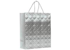 SACOLA PREMIUM DIAMOND PRATA M