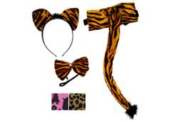 KIT FANTASIA LUXO C/3 TIARA/GRAVATA/RABO