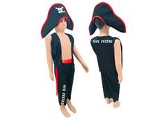 KIT PIRATA CHAPEU/CALCA/COLETE/FAIXA 995