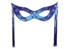 MASCARA METALIZADA COM CHICOTE 77X100CM AZUL