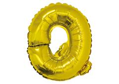 BALAO METALIZADO LETRA Q 16'' DOURADO