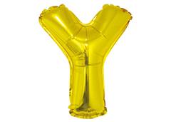 BALAO METALIZADO LETRA Y 16'' DOURADO