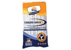 CANUDO DE PAPEL BIODEGRADAVEL 19,5CM BRANCO