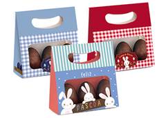 MINI CAIXAS PASCOA PLUS COM VISOR 15X10CM