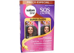 SHAMPOO 300ML+CONDICIONADOR 200ML SALON KIDS SOS SUPER OLEOS