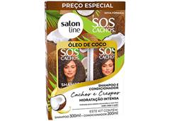 SHAMPOO 300ML+CONDICIONADOR 200ML SALON KIDS SOS COCO