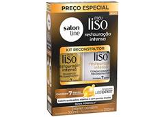 SH 300ML+COND 200ML  SALON LINE 300ML MEU LISO RESTAURACAO INTENSA