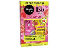 SH 300ML+COND 200ML SALON LINE MEU LISO MORANGO