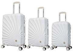 MALA C/RODA DUPLA P/M/G SHELL ABS 28 BRANCO