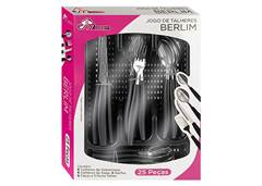 FAQUEIRO 25PCS BERLIM C/PORTA TALHER PT