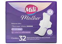 ABS MILI MULHER NOTURNO ULTRA COM ABAS COM 32