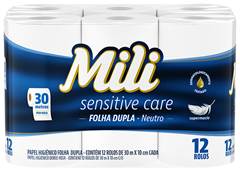 PAPEL HIG MILI 30M FOLHA DUPLA NEUTRO COM 12