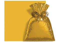SACO METAL 20X50 METALCOR C/50 DOURADO