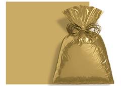 SACO METAL 25X37 C/50 OURO FOSCO