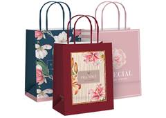 SACOLA PAPEL ROMANTICA FEMININA 32X26,X13 G