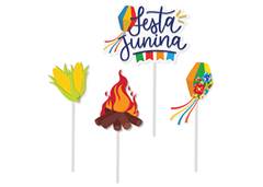 TOPO BOLO FESTA JUNINA 5X15CM