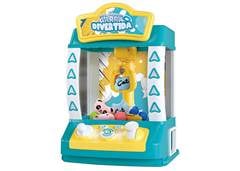 MINI MAQUINA GARRA PEGAR BOLINHA 10 PECAS AZUL