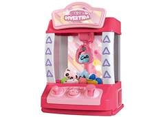 MINI MAQUINA GARRA PEGAR BOLINHA 10 PECAS ROSA