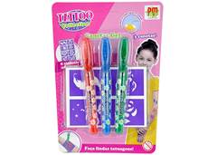TATTOO COLLETION CANETAS GEL COM 3 DMT6572