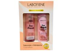 SABONETE LIQUIDO E HIDRATANTE LABORENE 200ML ROSA MOSQUUETA