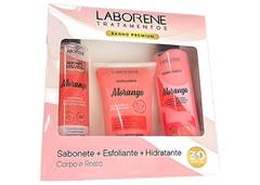 SABONETE LIQUIDO HIDRATANTE  E ESFOLIANTE LABORENE 200ML MORANGO