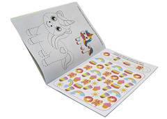 LIVRO ATIVIDADE E ADESIVOS METALIZADOS UNICORNIO