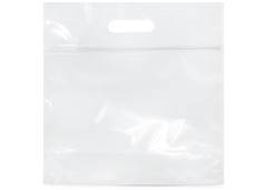 SACOLA LAMINADA C/ZIPER INCOLOR 32X40