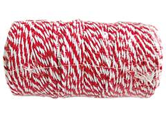 BARBANTE ROLO 100M VERMELHO E BRANCO