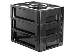 GAVETEIRO C/3 GAVETAS ARCA PLAST PRETO