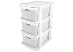 GAVETEIRO  C/3 GAVETAS JUTA JAGUAR 15L BRANCO