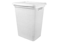CESTO ROUPA JUTA 45L JAGUAR BRANCO
