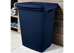 CESTO ROUPA JUTA 45L JAGUAR AZUL MARINHO