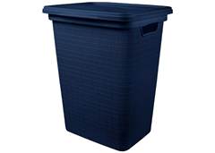 CESTO ROUPA JUTA 45L JAGUAR AZUL MARINHO