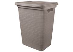 CESTO ROUPA JUTA 45L JAGUAR CINZA