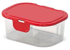 ORGANIZADOR C/TAMPA FIXA 1000ML CRISTAL